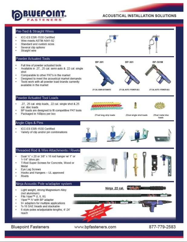 Catalog/Specs Bluepoint Fasteners