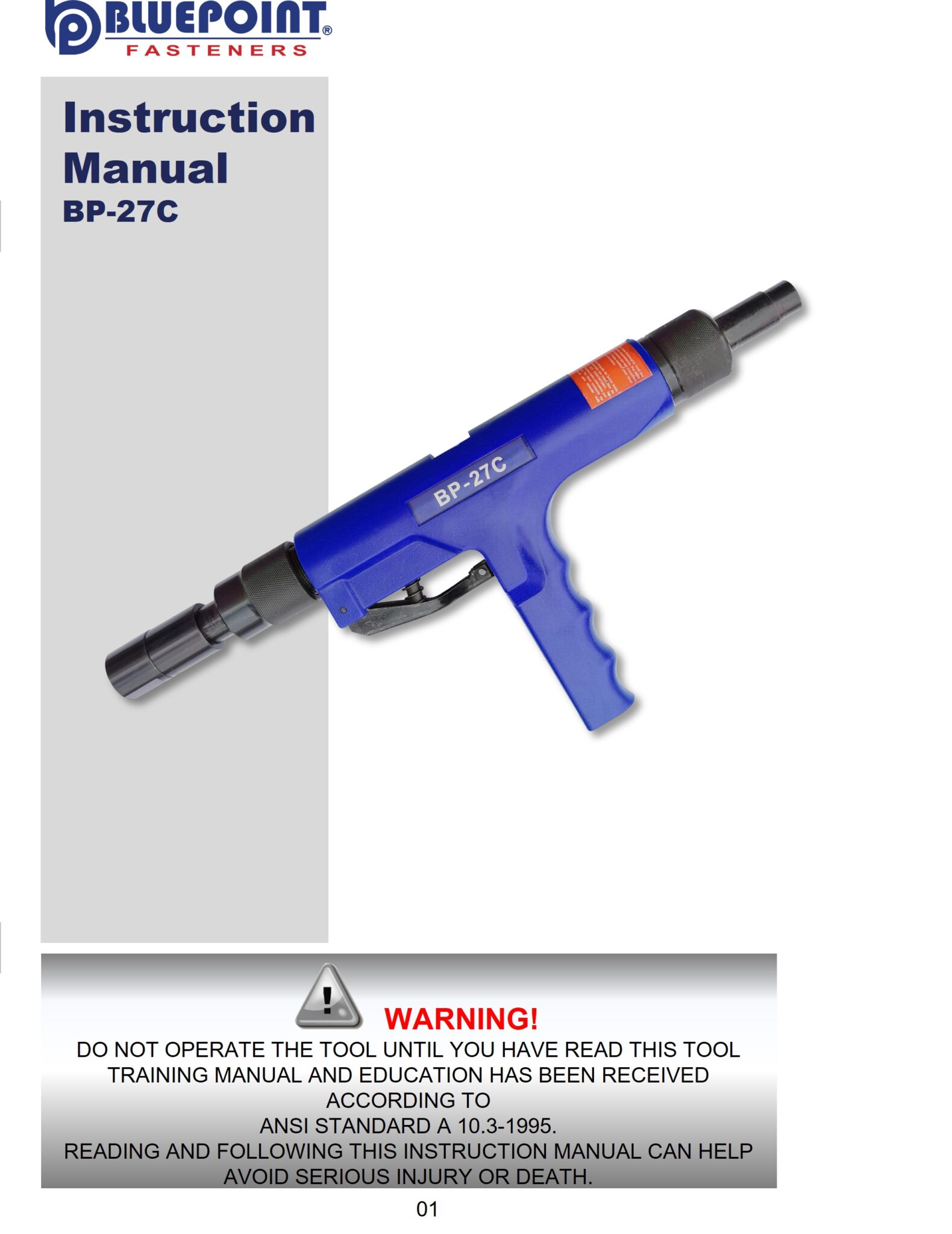 Catalog/Specs Bluepoint Fasteners